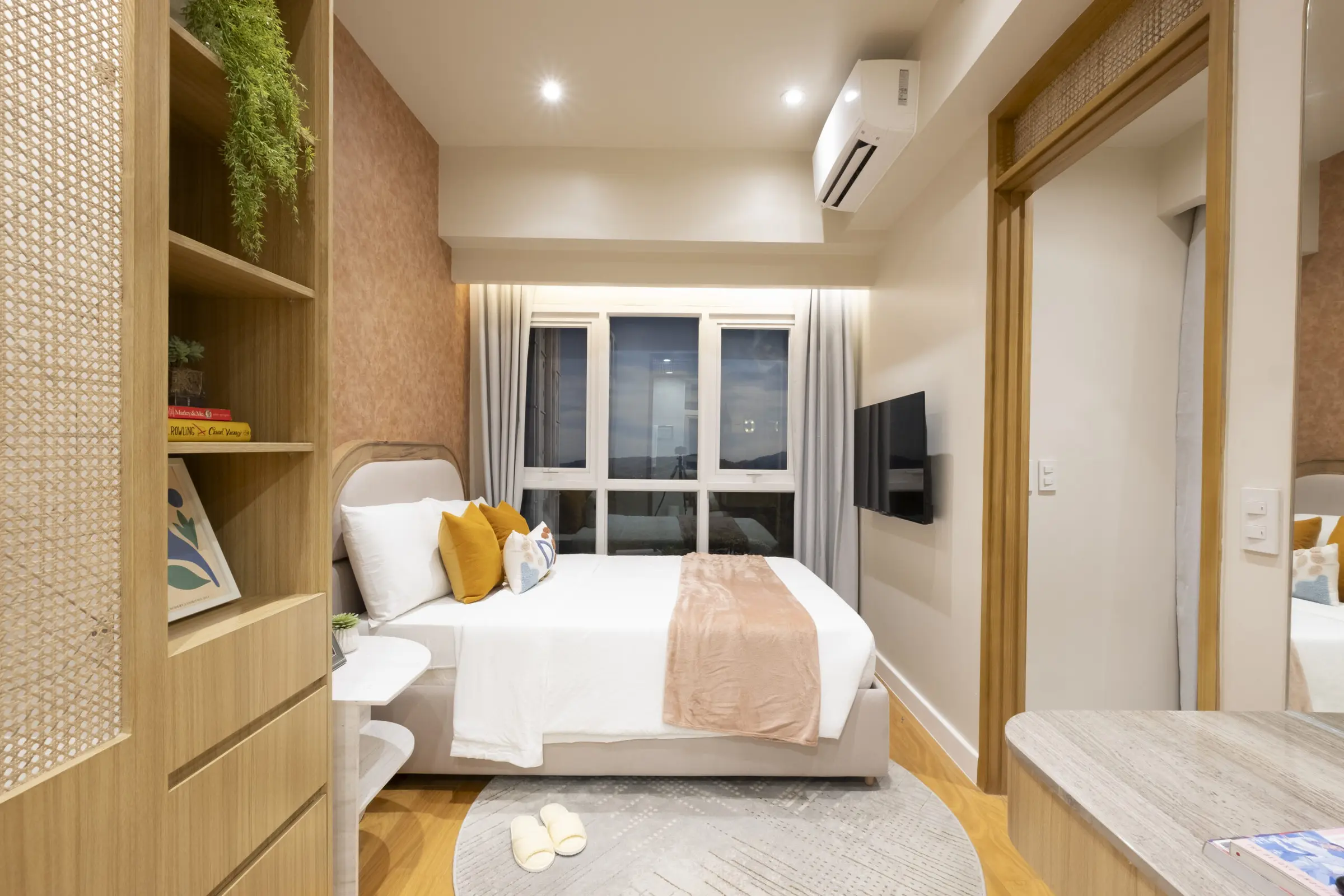 Marco Polo Parkplace 2 bedroom primary bedroom artist perspective